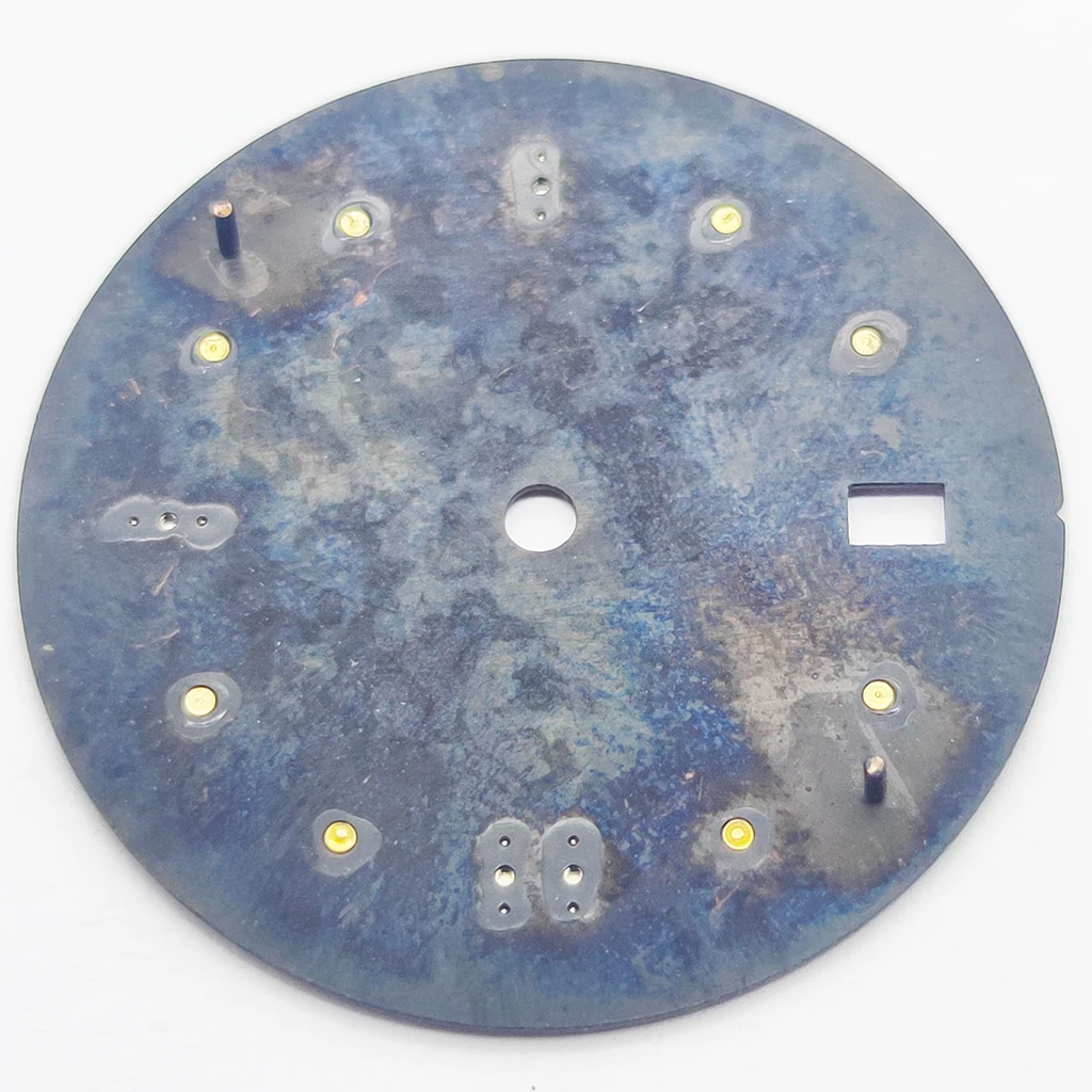 RICHUS 31mm Watch Dial With Watch Hands Green Luminous Fit NH34 NH35 NH36 Movement