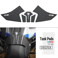 Motocicleta Side Fuel Tank Pads, Protetor Adesivos, Decalque, Gás, Joelho Grip Tração, VOGE DS525X, DS 525, 525, DSX, 2023-2024