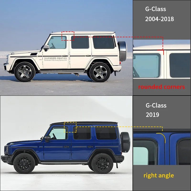Car Window Visor Rain Guard Sun Shade Deflector Suitable for Mercedes-Benz G Class W463 W461 Side Window Deflector Vent Visor