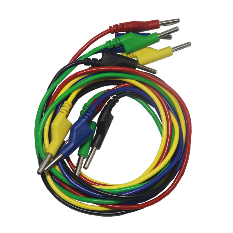 Double Ended Stackable 4MM Banana Plug Male Jack high Voltage Silicone Wire Multimeter Test Cable Lead Cord 1M Banana Jack