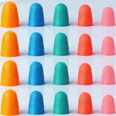 20 قطعة واقيات أصابع سيليكون مريحة صديقة للبيئة أكمام دعم غير قابلة للانزلاق للاستخدام اليومي قبعات أصابع مقاومة للاهتراء #6