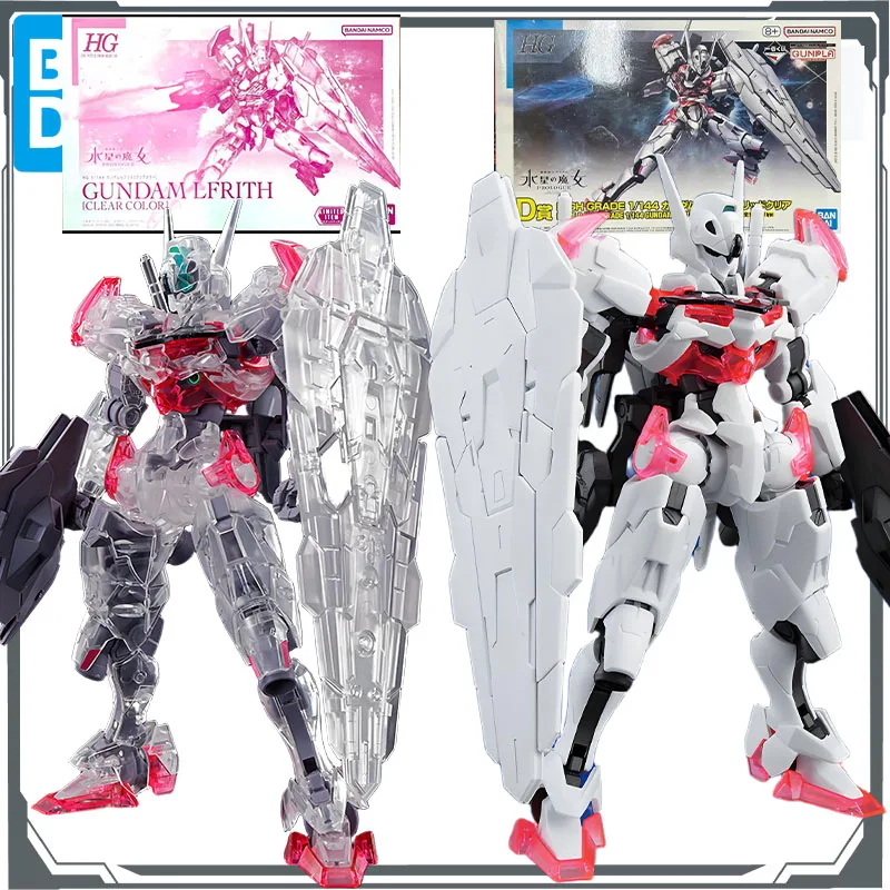 

Оригинальный комплект модели Bandai GUNDAM HG Gundam Lfrith Clear Color&PRIZE D Gundam Lfrith Solid Clear 1/144 Аниме Сборная модель игрушки