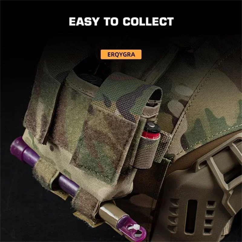 ERQYGRA Tactical Helmet MK2 Battery Pouch CS Wargame Counterweight Pack Airsoft Hunting Accessories Paintball Sports Equipment