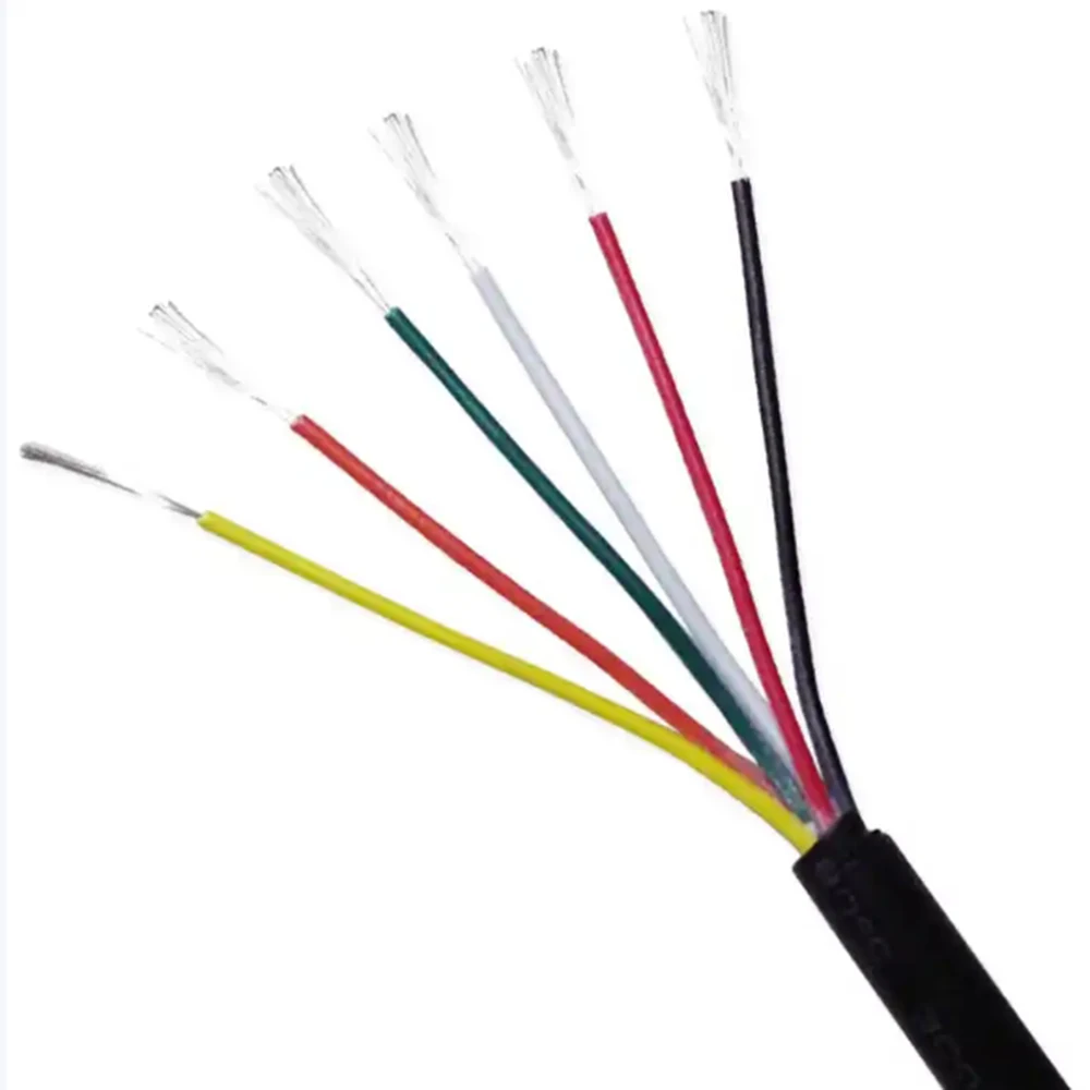 

50 м 26AWG луженый медный USB-кабель «сделай сам», 2/3/4/5-жильный сигнальный провод, луженый провод питания для изготовления электроники