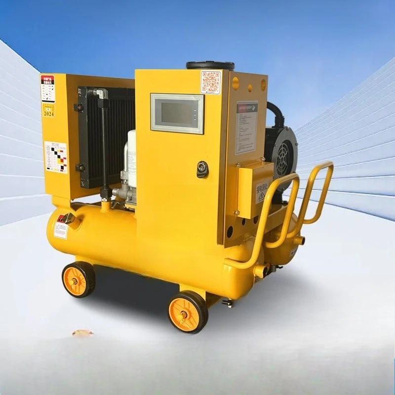 

Integrated screw air compressor, permanent magnet frequency conversion spray real stone paint, sand in water air pu