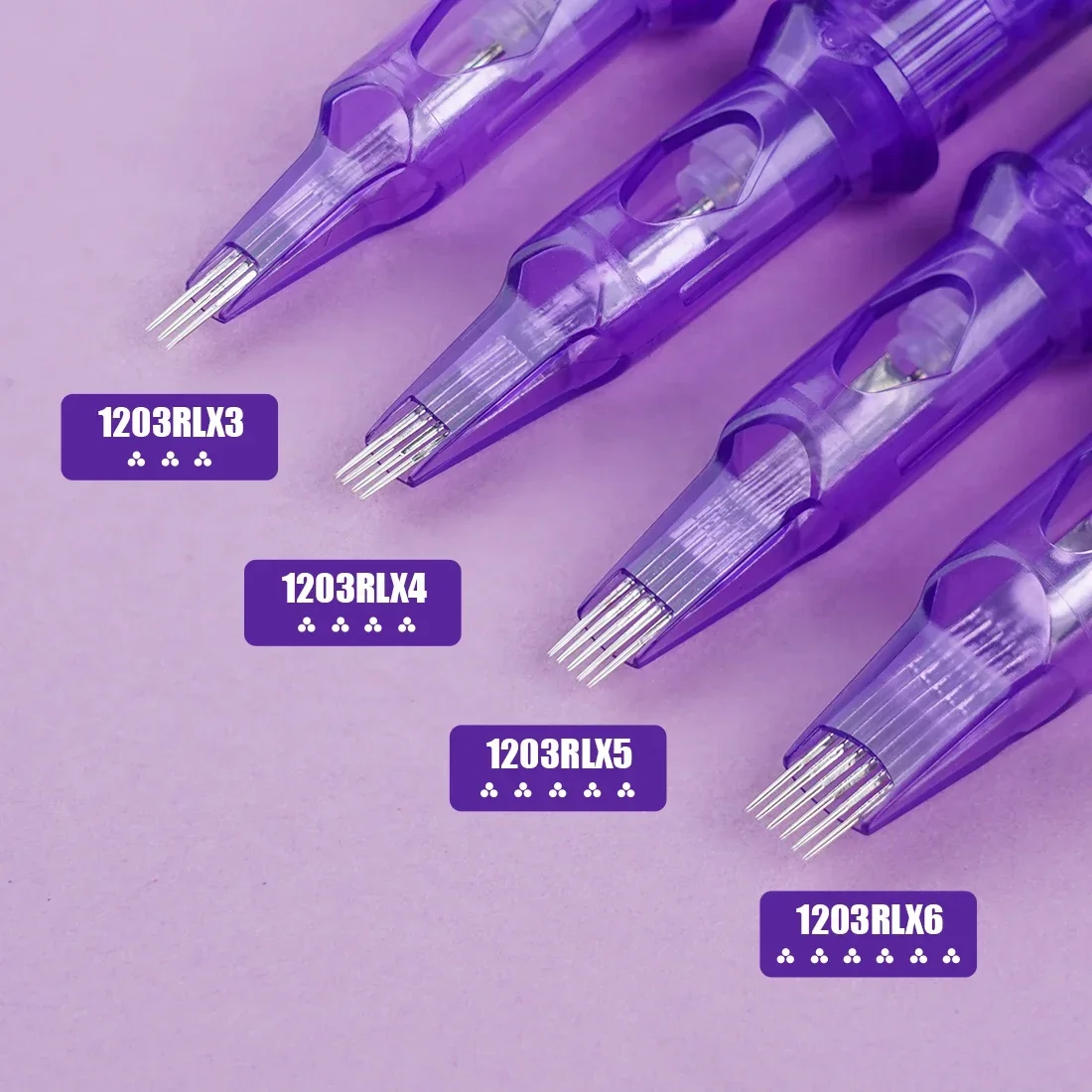 

Mast Pro Art Makeup Tattoo Cartridge Needle 0.35mm 3RL 3*3/ 3*4/ 3*5/ 3*6 RL Disposable Safety Permanent PMU Supplies