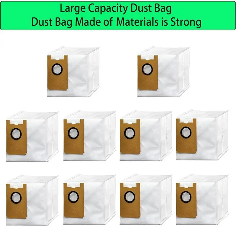 A21I-Replacement For Loorow AT800 Dust Bag,Replace Dust Bags For Loorow AT800 Robot Vacuum (10 Pack)