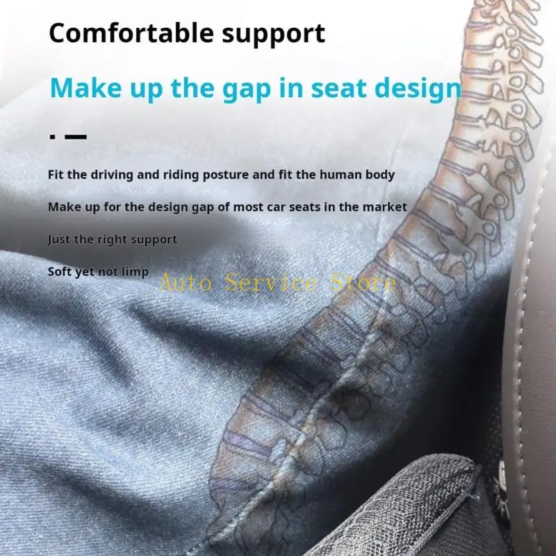 462A Ergonomic Auto Cushion With Removable Memory Foam Designed For Various Vehicle Trucks SUVs Models Long Drives