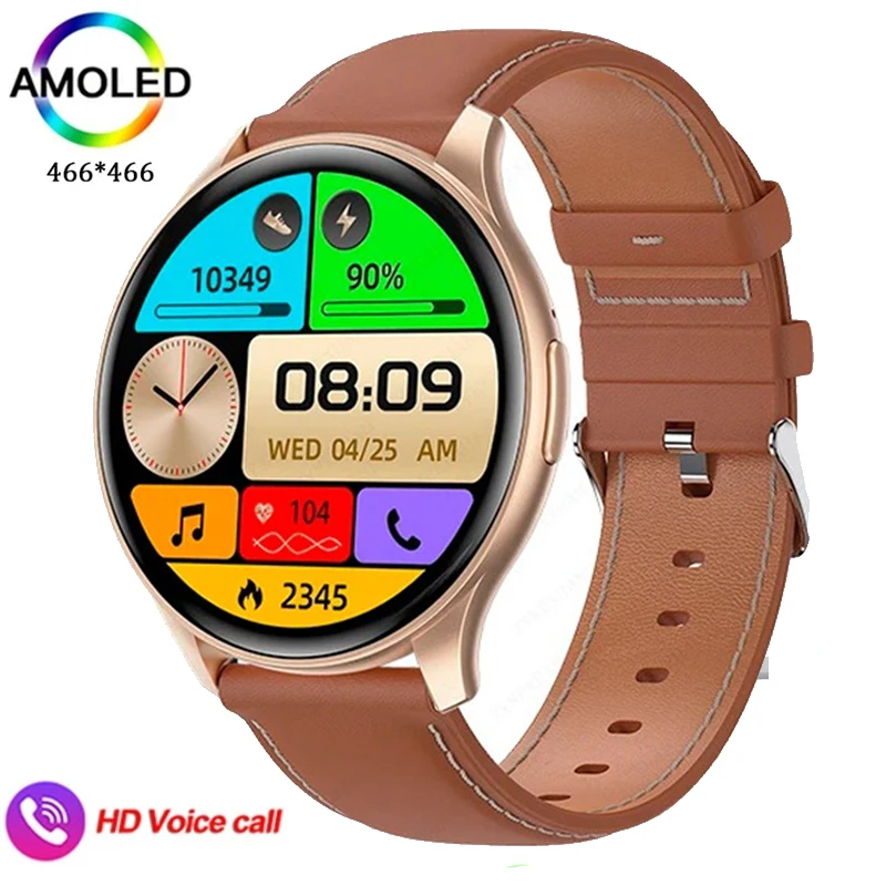 

Новые умные часы для Xiaomi Huawei 1,43 "Bluetooth Call Smartwatch для женщин и мужчин AMOLED HD для Iphone Android наручные часы женские