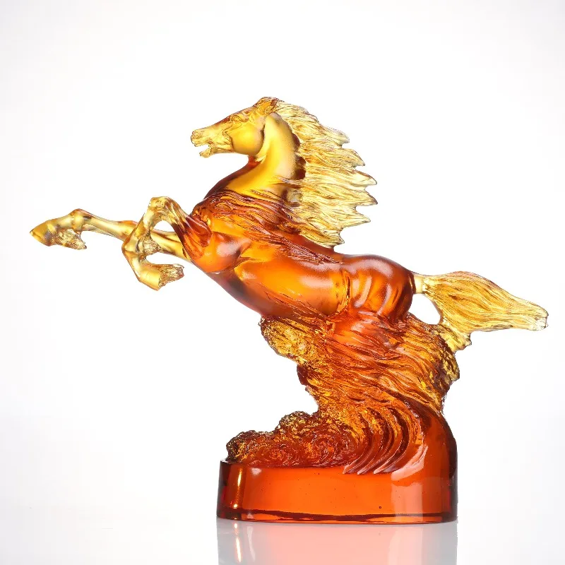 Gallery Edition Glazed Horse Statue Museum, Premium Art Collector Series Luxury Home Accent