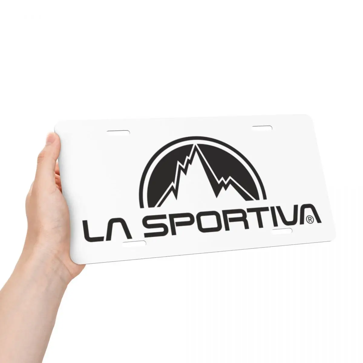 La Sportiva Logo License Plate Cover Custom Climbing Decoration Vanity Tag Aluminum Metal License Plate Sign 6x12 Inch