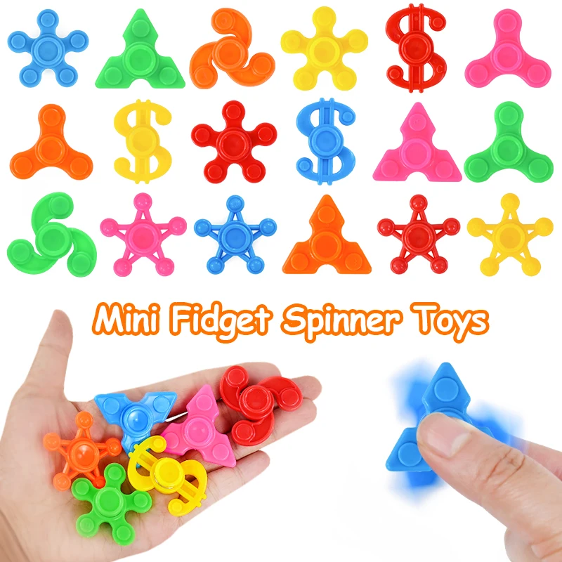 10-30 pz Mini Giroscopio Punta Delle Dita Spinner Festa Per Bambini Colore Spinning Giocattoli Giroscopi Spinning Regali Alleviare Lo Stress Del Partito