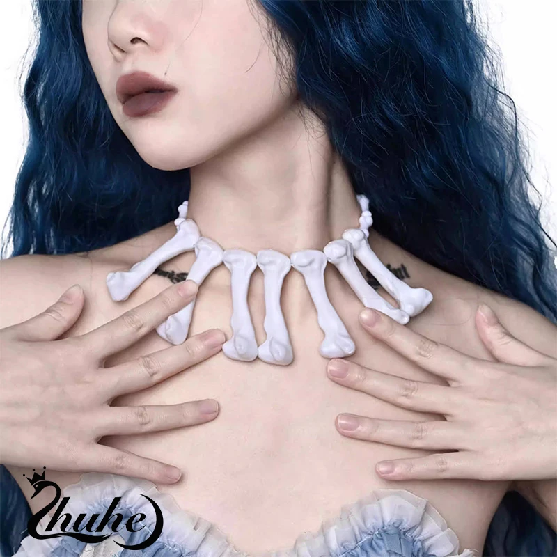 

ZHUHE Bone Collar Punk For Men And Women Copper Alloy Jewelry Party Gifts