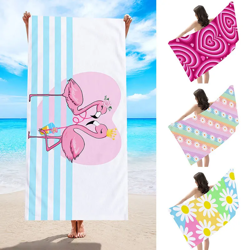 Colorful Fashion Beach Towel  Adult Fast-absorbent Microfiber Swimming Quick-dry Bath Towels Bathroom Toalla De Playa