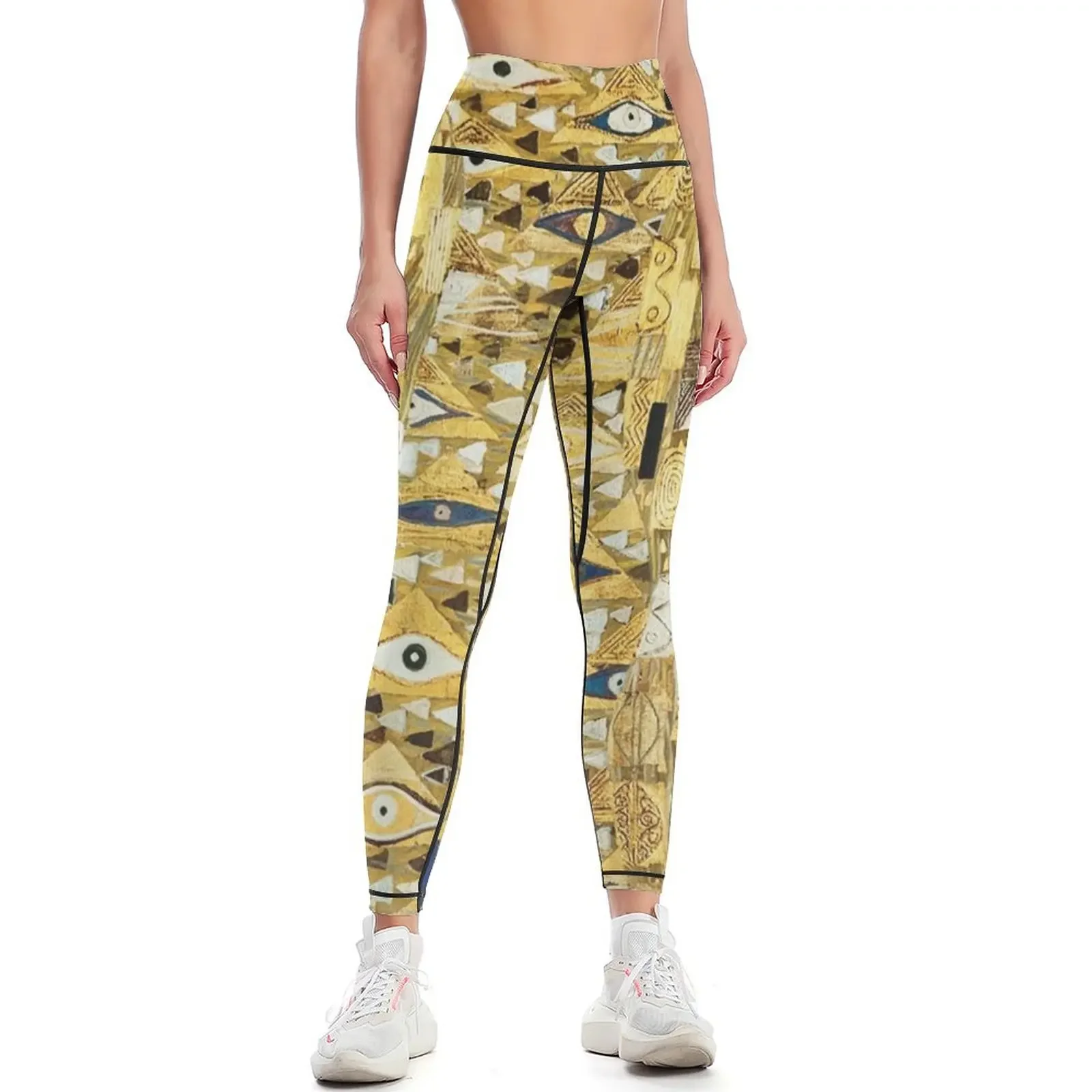 

Gustav Klimt - Portrait Of Adele Bloch Bauer, 1907 Leggings sport pants Women's push up fitness set gym Womens Leggings