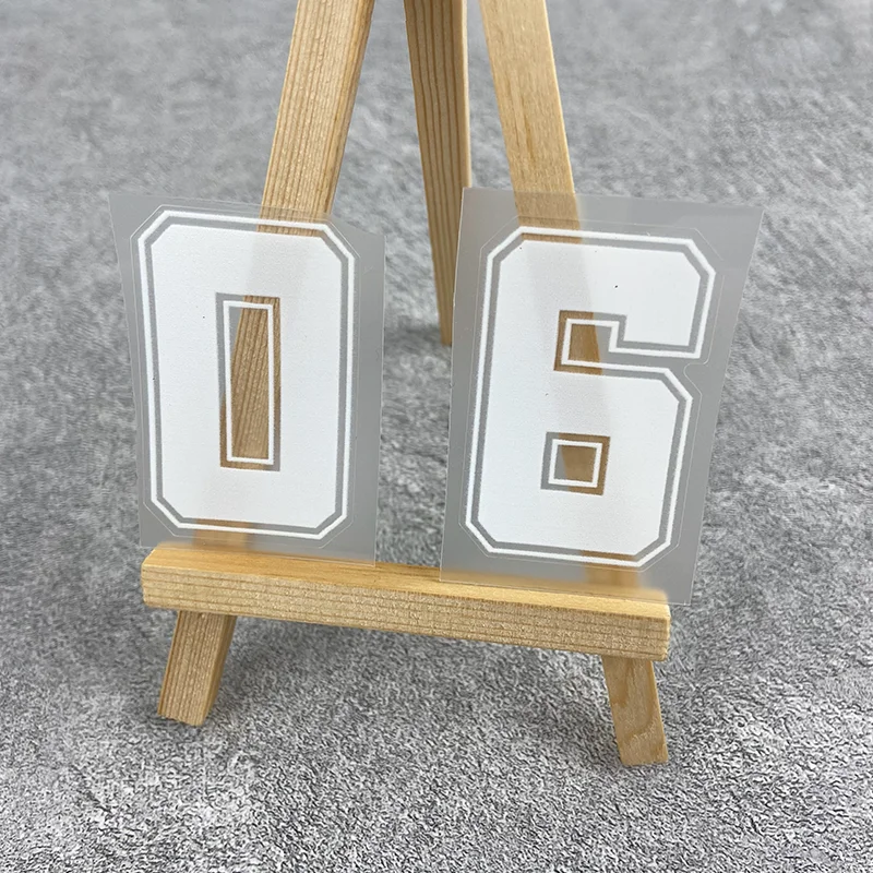 1PC 0123456789 White Number Motorcycle Stickers Waterproof for Motorbike Fuel Tank Helmet Electric Scooter Bicycle Vinyl Decals