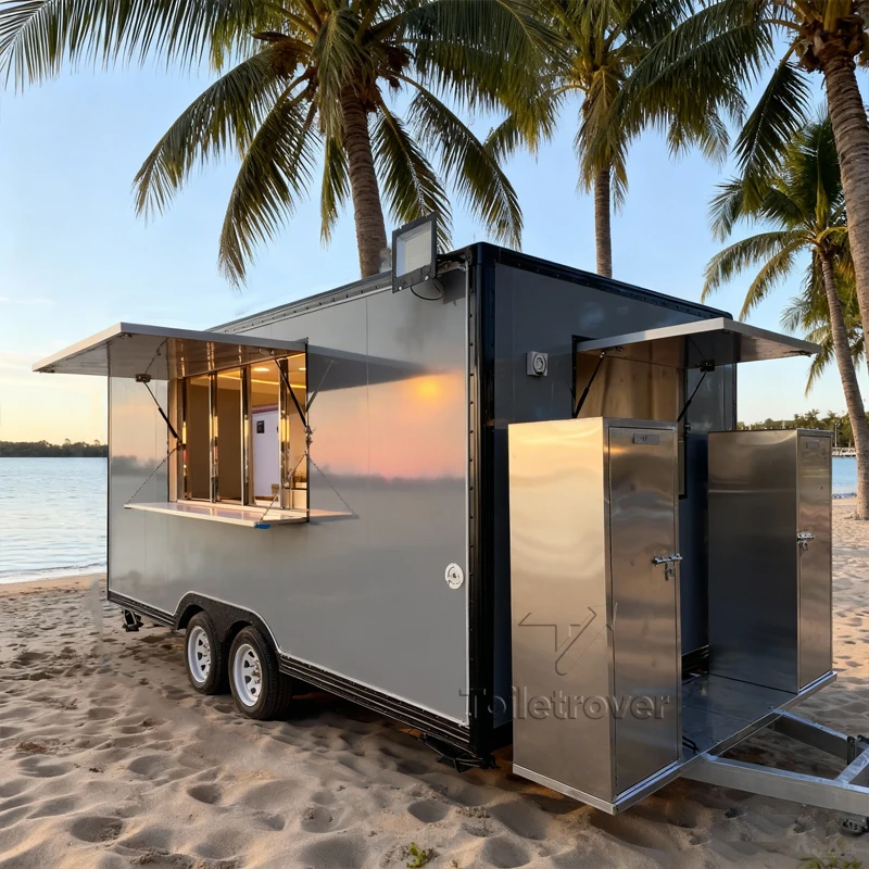 

High Quality Food Truck Churros Crepe Smoothie Dessert Pancake Waffle Food Trailer Food Cart Cooking Trailer for Sale