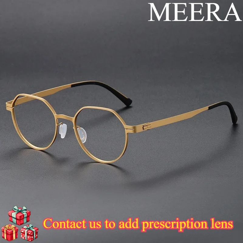The Latest Design of High-quality Titanium Metal Irregular Frame Glasses Are Suitable for Adult Optical Eyeglass Frames