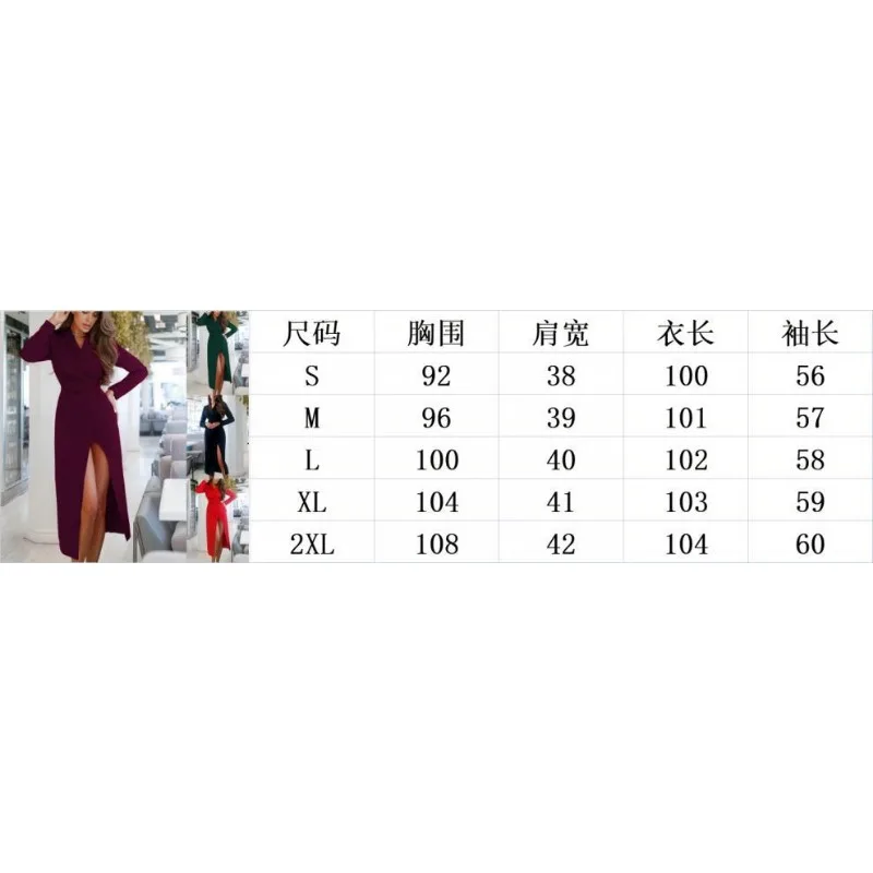 Women's Plain Button Design Split Dress, Elegant High Waist Pullover Dresses, Female Casual Clothing, Temperament, Fashi