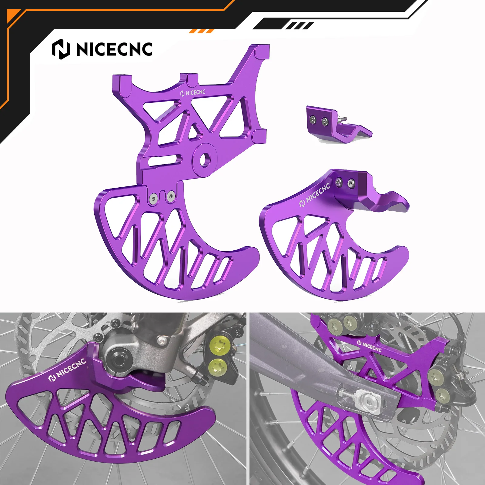 

For Surron light bee X S L1E Segway X 160 X260 Front Rear Brake Disc Guard Sprocket Caliper Protector & Front Fork Leg Guard