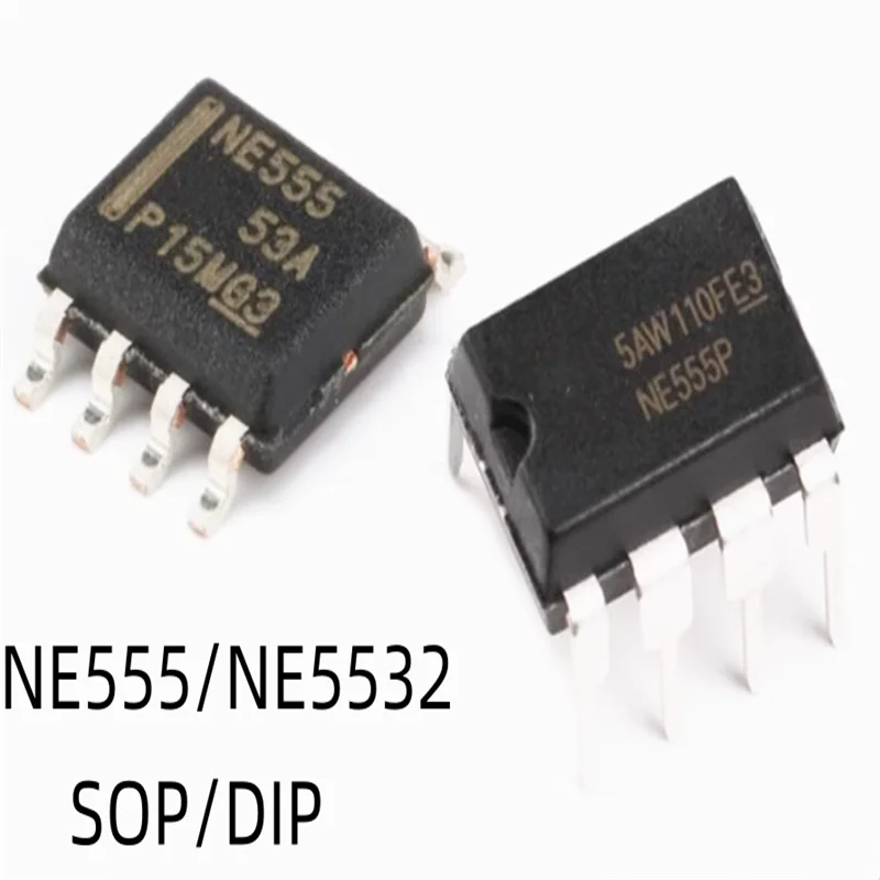 

xkss 10pcs NE555DR NE5532DR NE555P NE5532P ne555 SOP8 DIP8 New Original Timer/Oscillator/Amplifier Chip