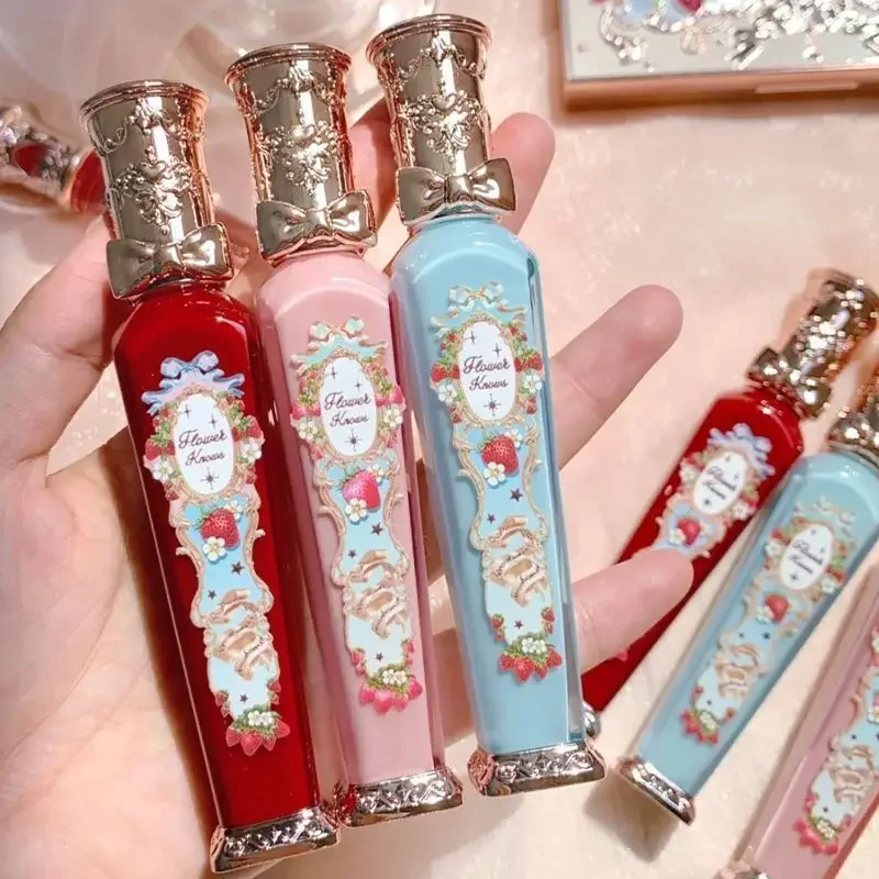 

Flower Knows Strawberry Rococo Lip Glaze Matte Liquid Lipstick Beauty Glazed Mirror Lip Gloss Delicate Lipstick 3.5g Maquiagem