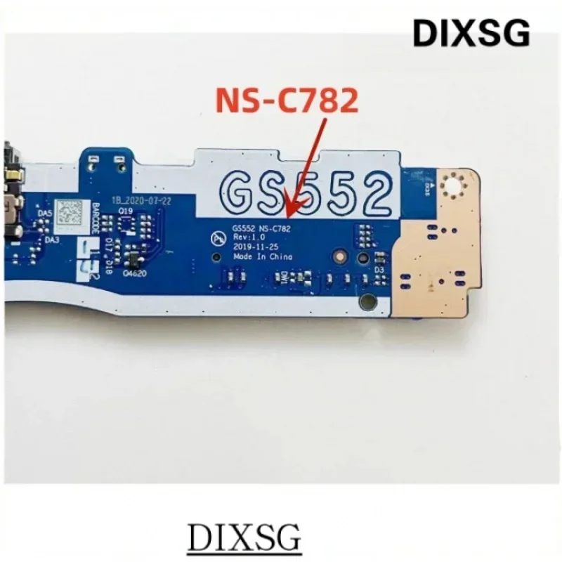 

Original for Lenovo IdeaPad 3-15iil05 3-15iml05 3-15itl05 81wr audio power Botton SD card reader R board NS-C782 5c50s25046 1