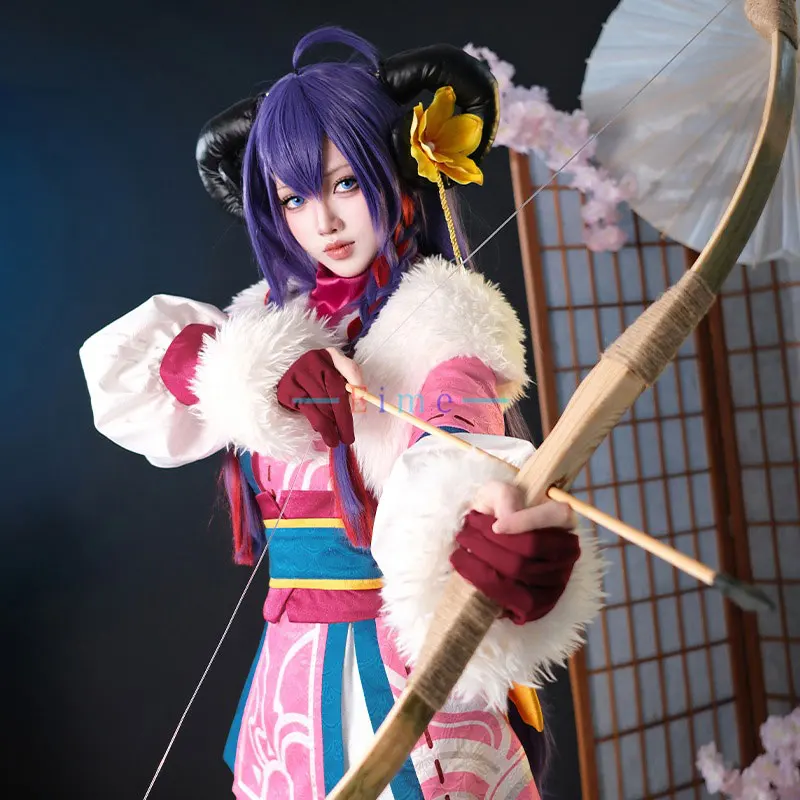 أزياء الصيادين الأبدية التأثيرية للنساء بدلة حفلات لطيفة مع قناع لعبة LOL زي كرنفال الهالوين مصنوع حسب الطلب