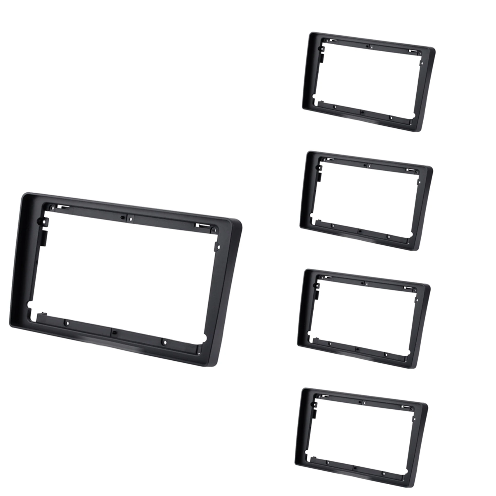Stablize 2X 2Din 9 Inch Car Control Fascia Audio Frame Radio Stereo Panel For Lada Granta 2011 - 2017 Fascia Frame
