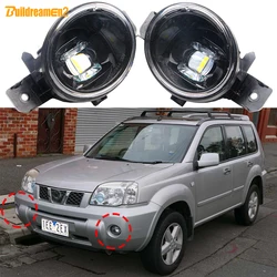 2 Pieces 30W Fog Light Assembly For Nissan X-Trail Xtrail (T30) 2004 2005 2006 2007 Car Front LED Fog Daytime Running Lamp H11