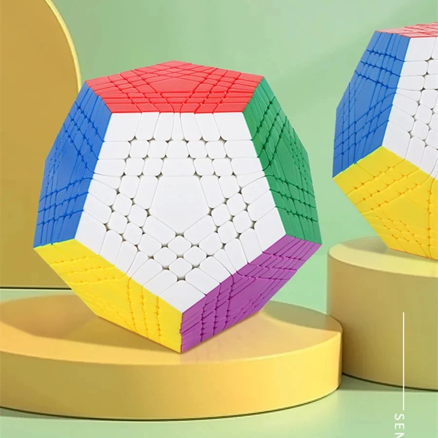 ShengShou 7x7 Teraminx 7x7 Megaminx Cubo Mágico Shengshou WuMoFang 7x7x7 Dodecaedro Quebra-cabeça Educacional Megaminxeds Brinquedos