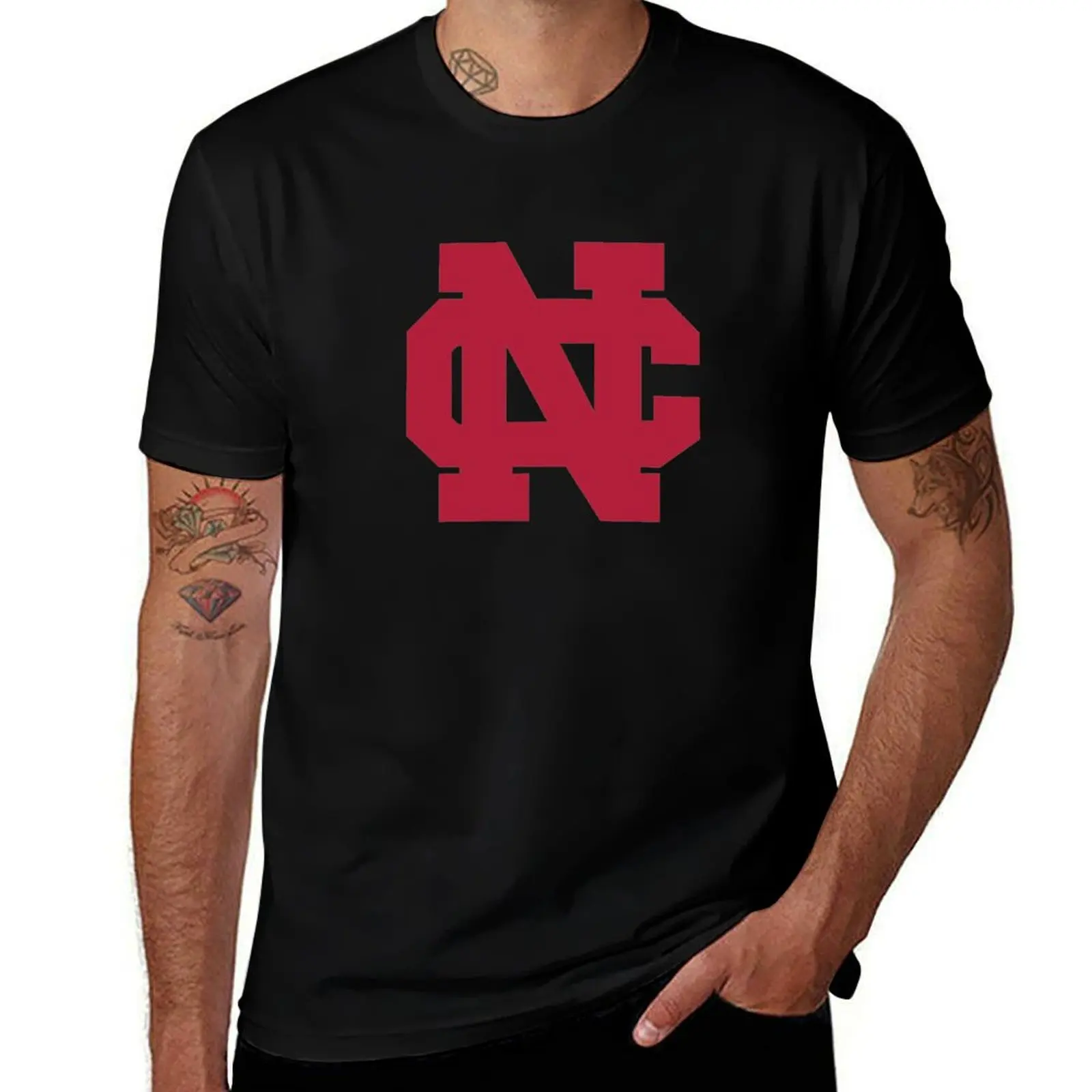 North Central College T-Shirt boys animal print luxury designer mens graphic t-shirts big and tall