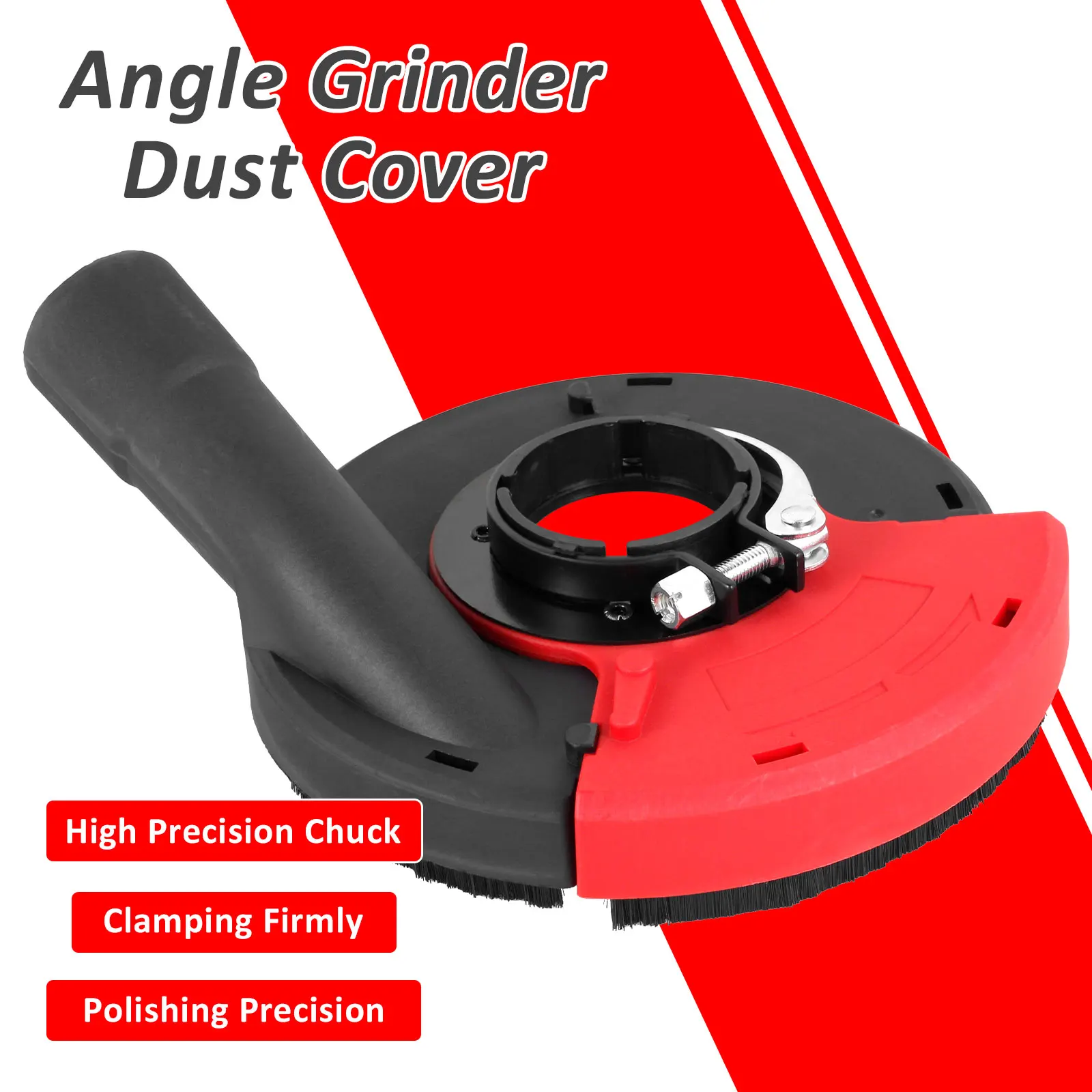 Angle Grinder Dust Shroud For Concrete Stone Dust Collection Universal Surface Grinding Dust Shroud for 5 Inch Angle Grinder