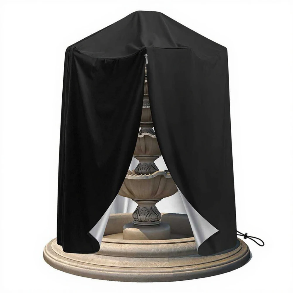 

Outdoor Fountain Cover Fountain Cover 210D Oxford Fabric Convenient Handles 40*40*50inch 102*102*127cm Outdoor Protection