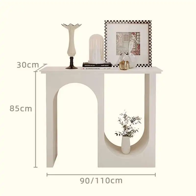 

Minimalist Luxury Entrance Table White And Black Creative Corner Table Narrow Modern Mesas Auxiliar Furniture Living Room