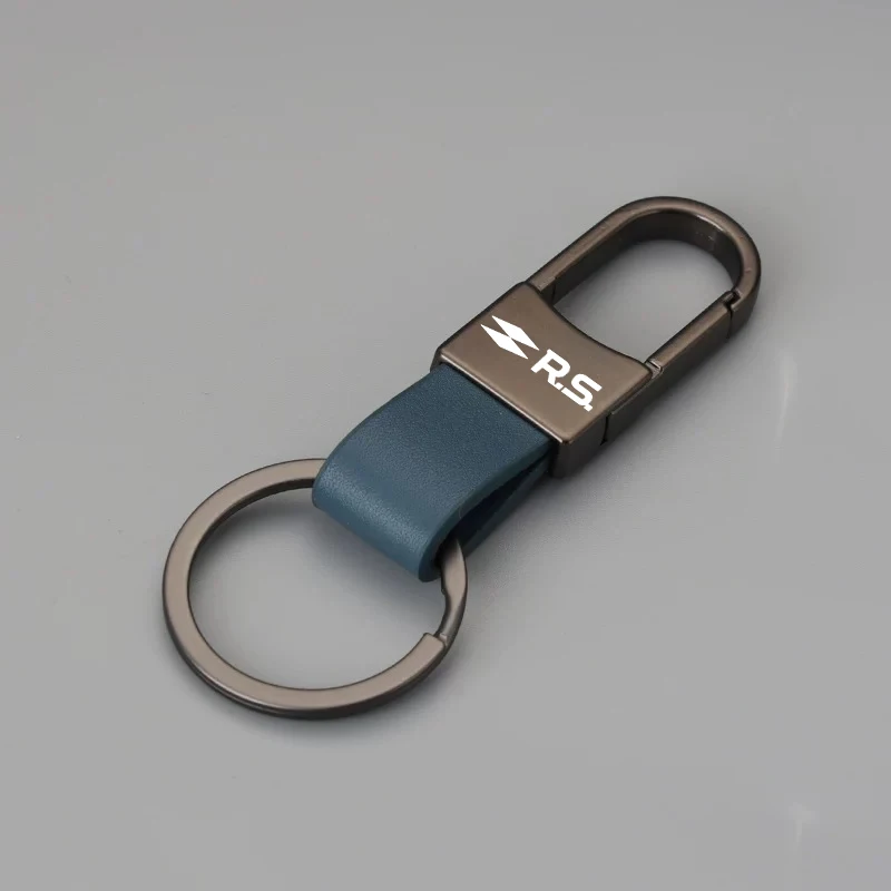 For Renault RS Sport Megane 3 4 2 Clio 5 Line Sandero Scenic Logan Twingo Koleos High Quality Cars Accessories Leather Keychain