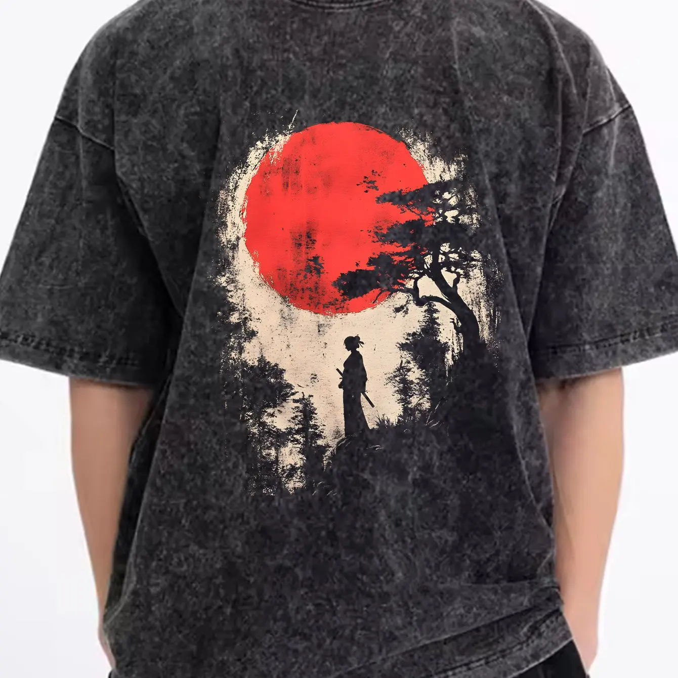 

The Latest Men's Pure Cotton Washable Short-sleeved Japanese Samurai in 2025, Comfortable, Breathable and High-quality Ins Y2k