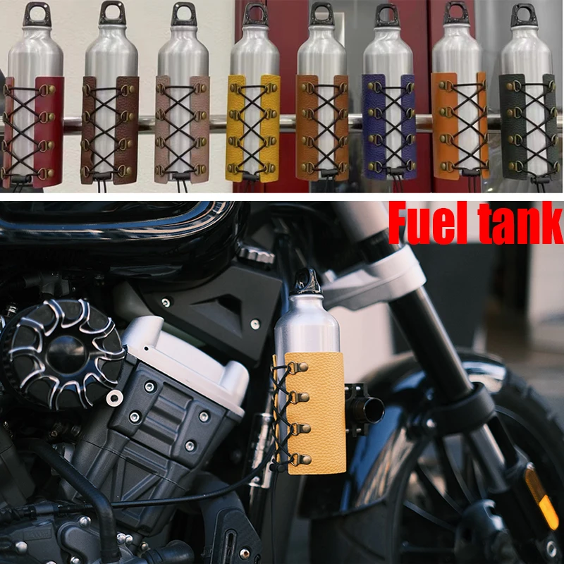 0.5L Stainless Steel Motorcycle Accessories Fuel Tank  Petrol Cans Water Container Jerry Can For Bobber HONDA  YAMAHA BWM Harley