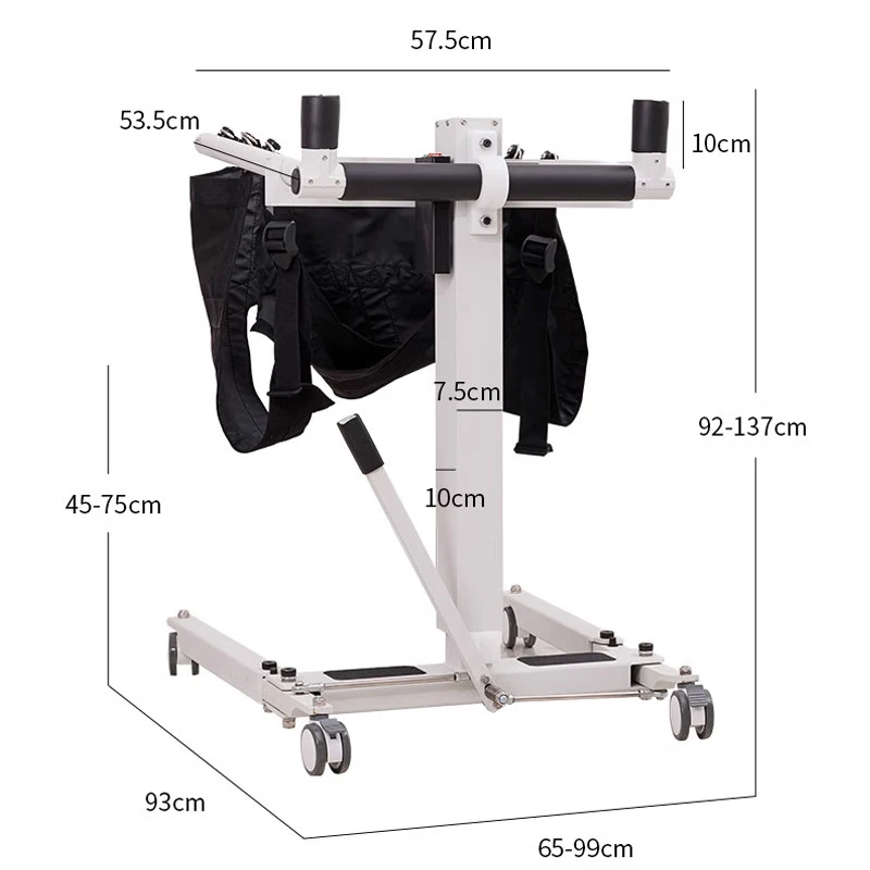 Multifunctional Electric Transfer Chair Care Specific Seat Smart Electric Height Adjustment and Mobility 360 Degree Transfer