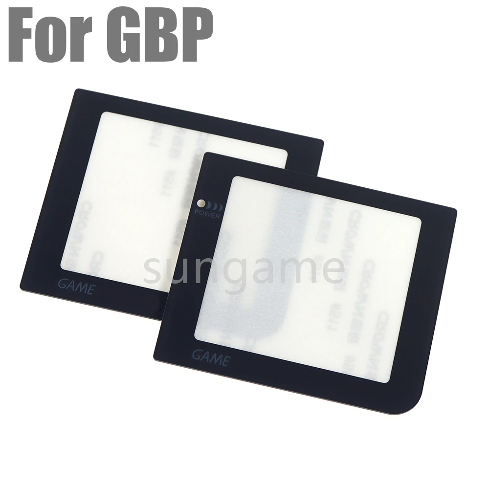 1 pz per pannello schermo console di gioco specchio in plastica nera Nintend per GBP