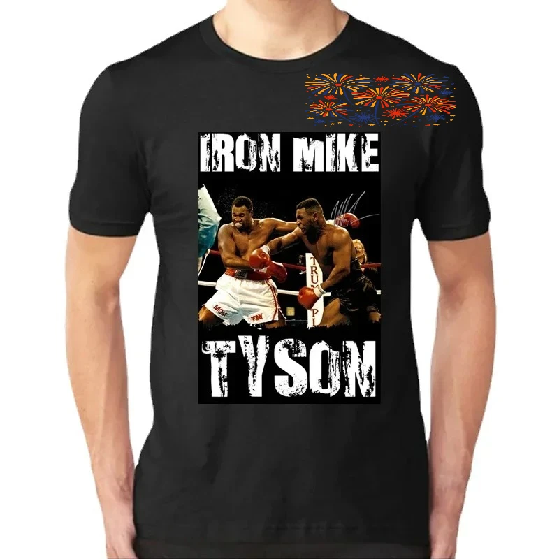 Boxing  Iron Mike Tyson Anniversary T-Shirt 100% Cotton O-Neck Short Sleeve Summer Casual Mens T-shirt Streetwear