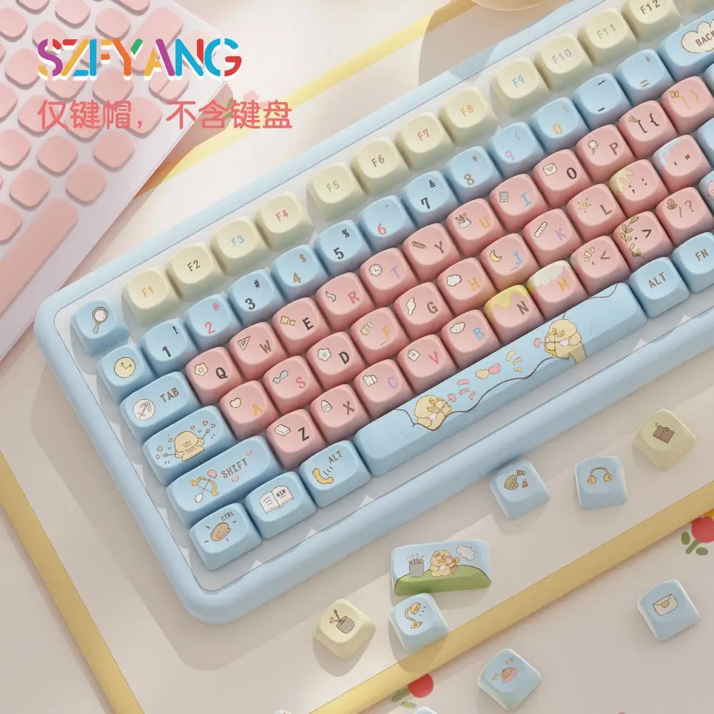 Witch class moa keycap pbt التسامي الساخن لطيف شخصية التكيف 68/75/84/87/98/104/108