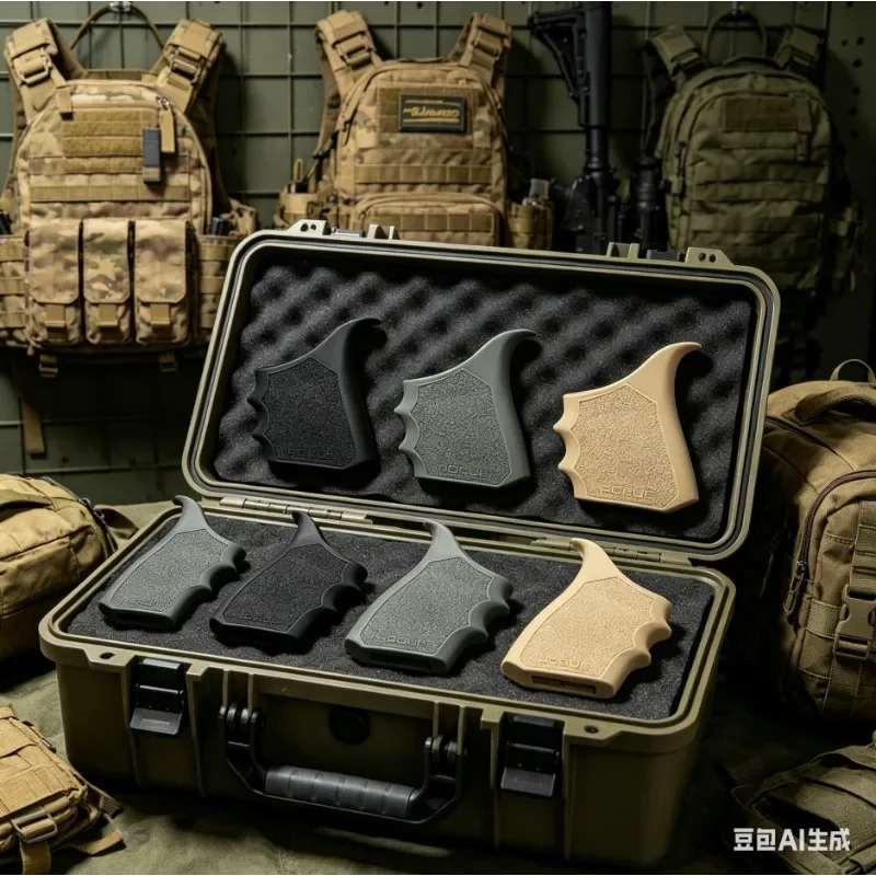 

G17 G19 Flexible Rubber Skidproof Grip Cover, Universal Non-Slip Handle Sleeve Case, Outdoor Toy Tactical Spare Accessories