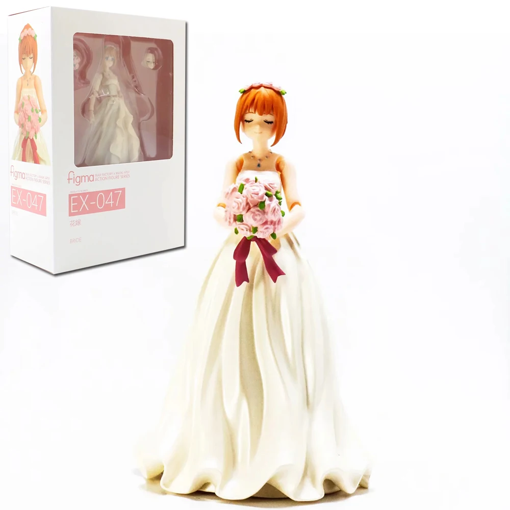 

12cm Anime Gotoubun no Hanayome Nakono Yotsuba Figure Wedding dress 047 Kawaii Girl Action Figures Desktop Decorations Pvc Doll