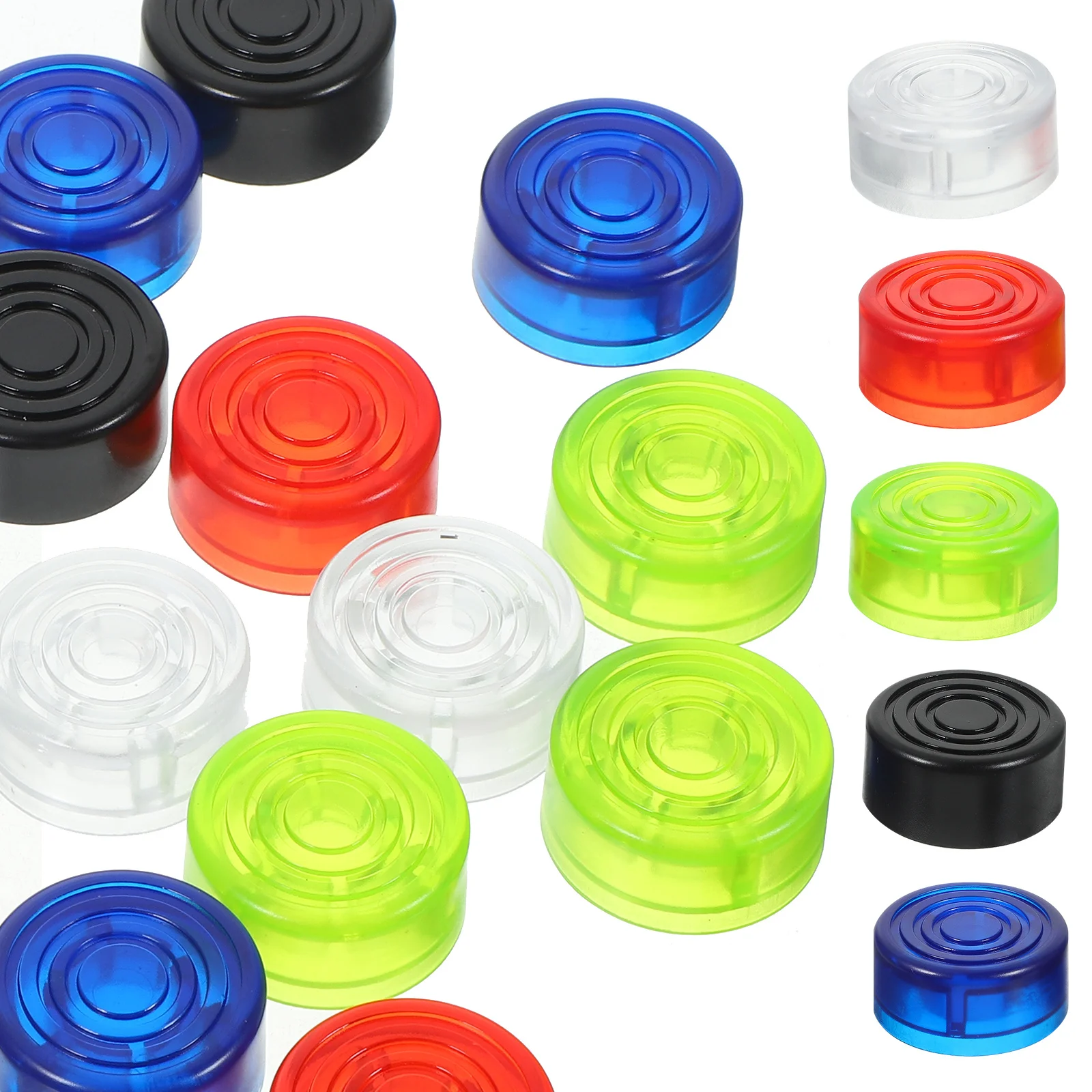 

20Pcs Replacement Guitar Pedal Caps Electric Guitar Footswitch Buttons Plastic Toppers for Sound Effects 6 Colors
