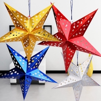 Laser Paper DIY Wedding Birthday Lampshade Christmas Hanging Decorations Paper Star Ornaments Festival Lantern