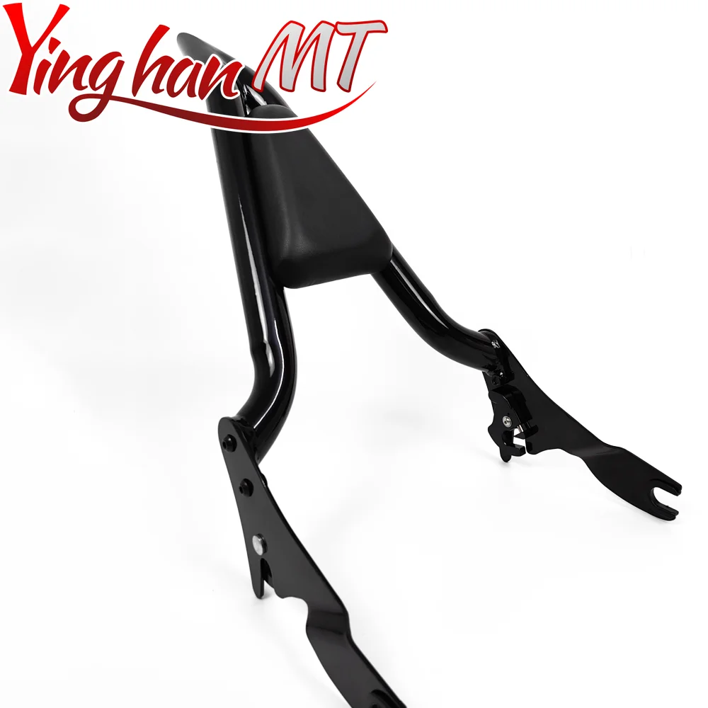 Motorcycle Black Detachable Passenger Backrest Sissy Bar Fit For Harley Touring Road King Street Glide Road Glide 2009-2023