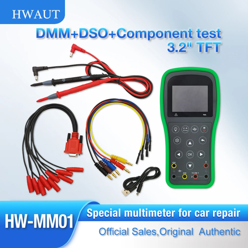 Multifunction Meter Handheld LCR Digital Oscilloscope Multimeter AC/DC Voltage Current Capacito Resistor Diode Test Detection