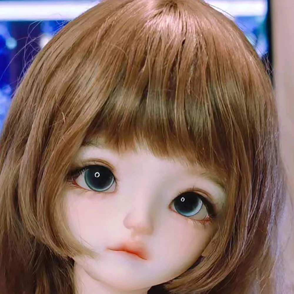 

Новая 1/4 голова куклы BJD без макияжа, милая девушка, смола, голова куклы «сделай сам», без макияжа, аксессуары для кукол, 1/4 игрушки BJD