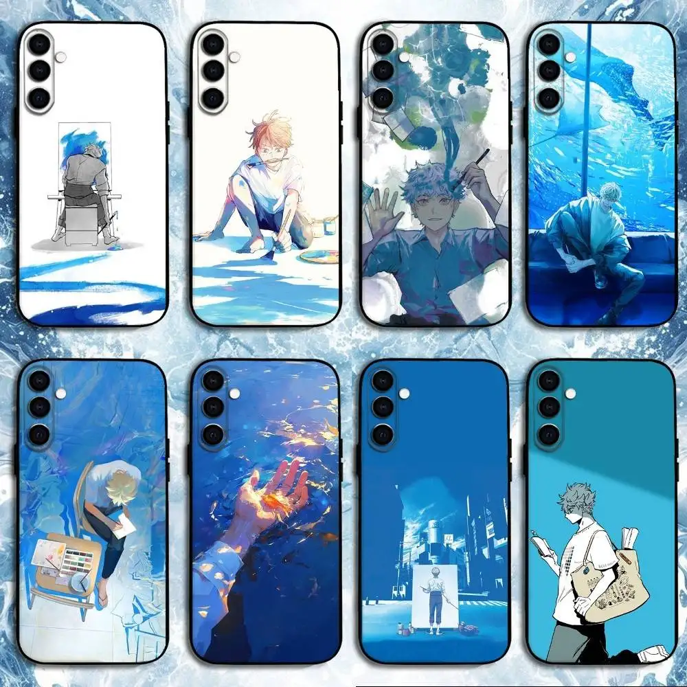 

Yatora Yaguchi Blue Period Phone Case For Samsung Galaxy A73,A72,A71,A70,A53,A52,A51,Others Soft Black Shell